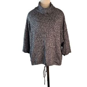 J. Jill PureJill Womens Marled Knit Kimono Sweater Large Casual Modal Cashmere
